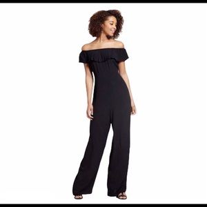 Xhilaration black off shoulder jumper jumpsuits